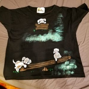 Ella - Vintage Handpainted Shirt & Culotte Set